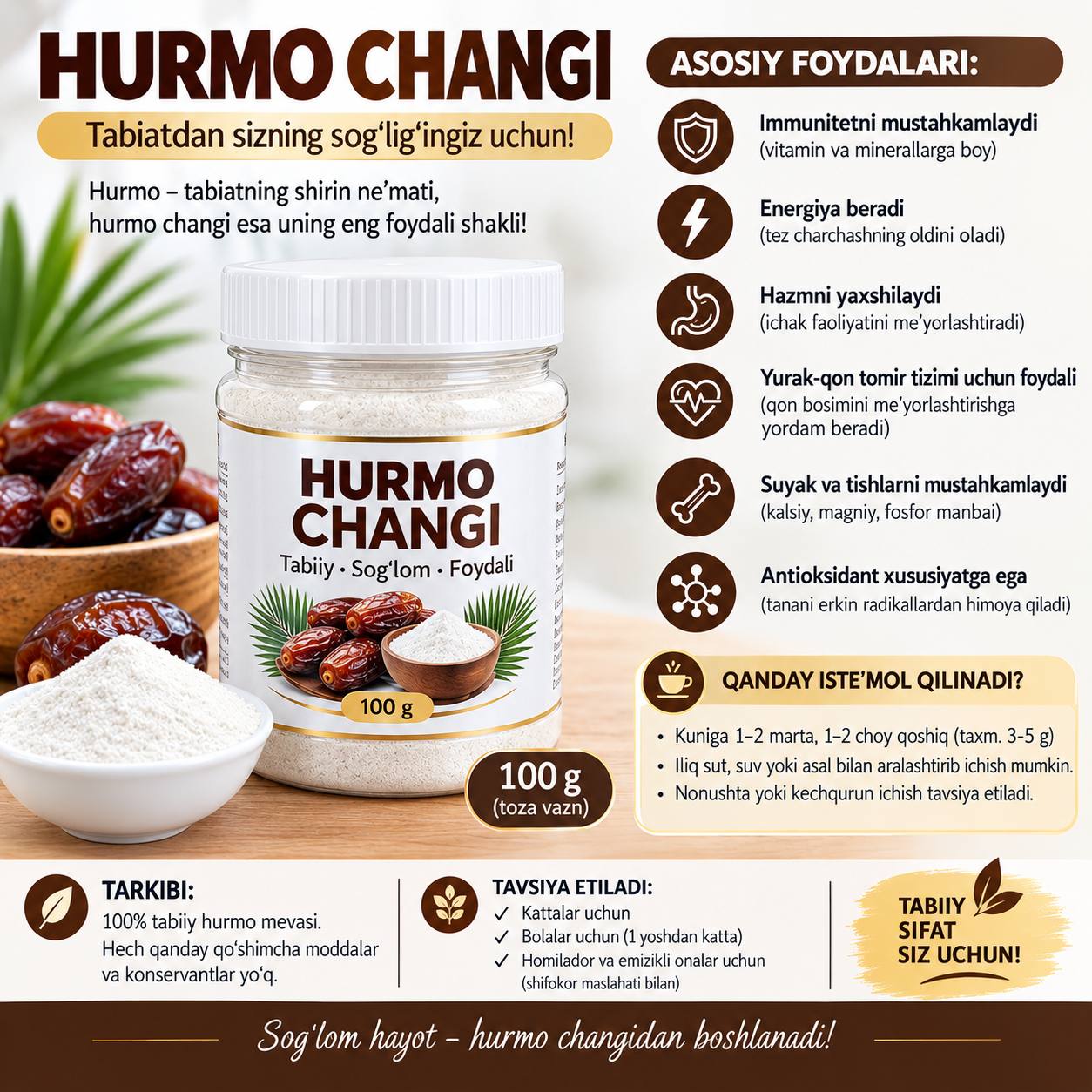 🌿 HURMO CHANGI — TABIIY SHIRIN NE’MAT! 🌿